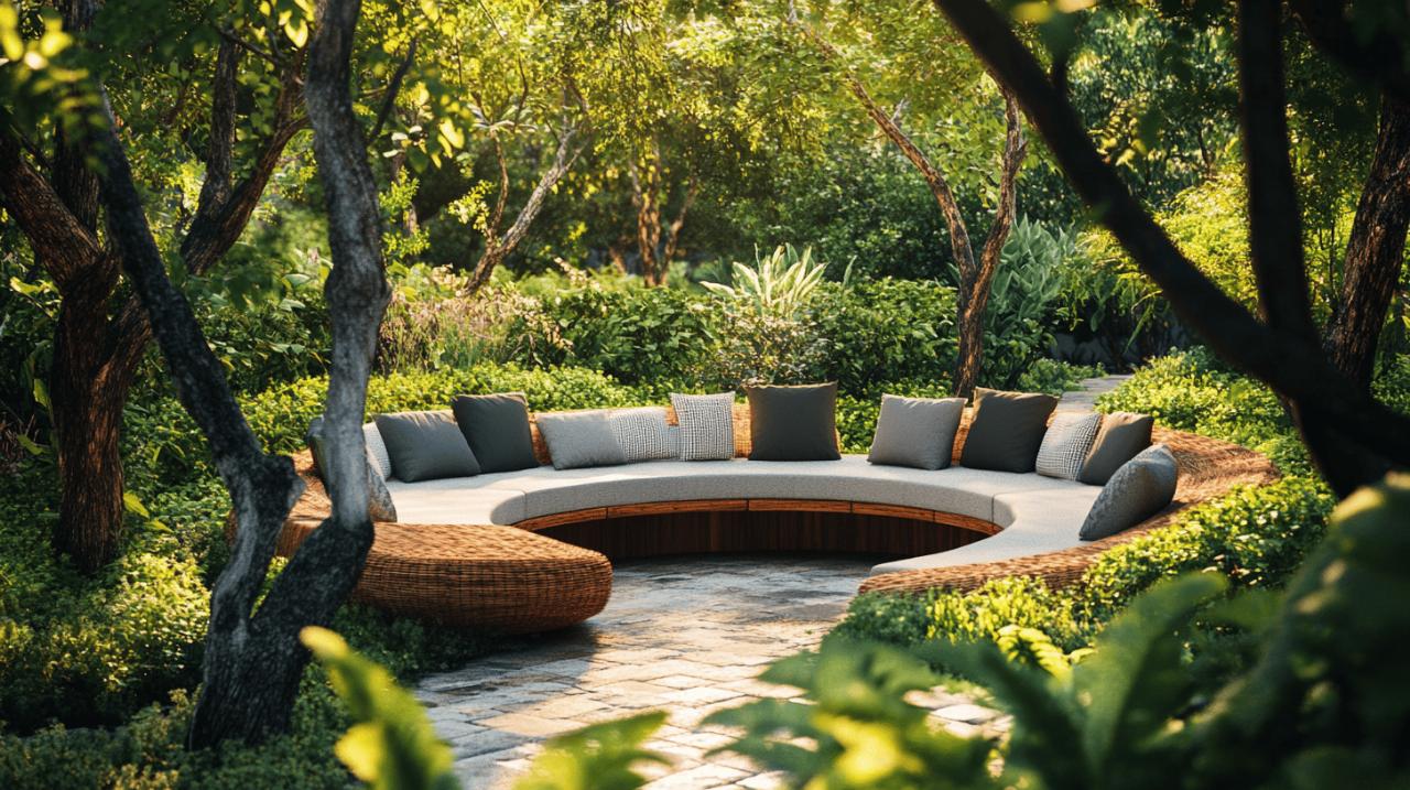Lire la suite à propos de l’article Le charme des salons de jardin ronds : matériaux et styles pour votre extérieur
